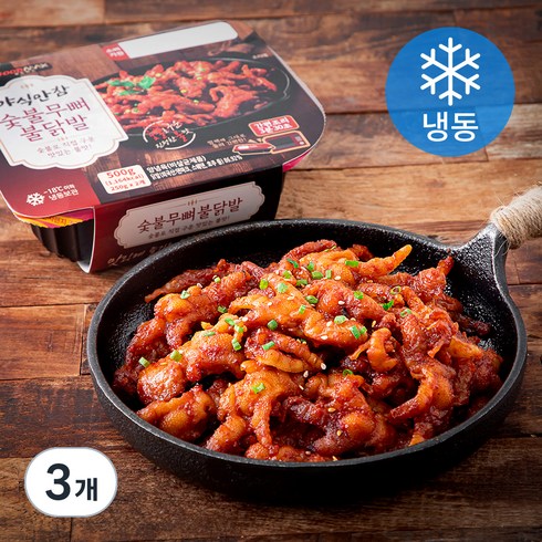 야식만참 숯불 무뼈 불닭발 2개입 (냉동), 500g, 3개