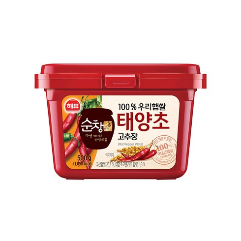 순창궁 우리햅쌀 태양초 고추장, 500g, 1개