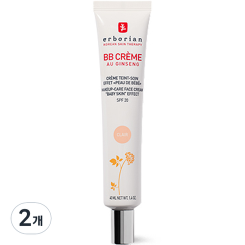에르보리앙cc - 에르보리앙 BB 크림 SPF20, 클레어, 40ml, 2개