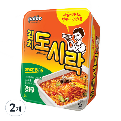 팔도 김치 도시락 86g, 2개