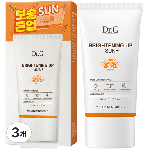 닥터지 브라이트닝 업 선 플러스 SPF50+ PA+++, 3개, 35ml