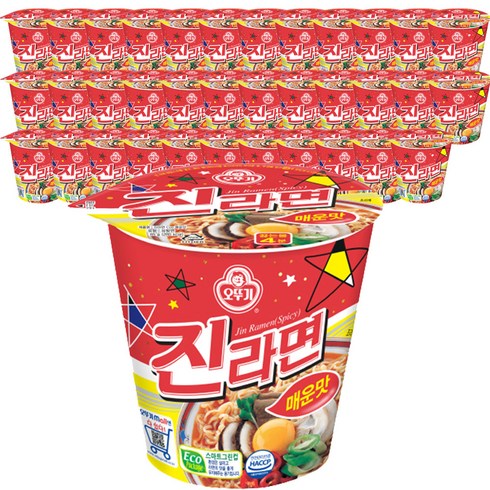 오뚜기 진라면 매운맛 컵 65g, 36개