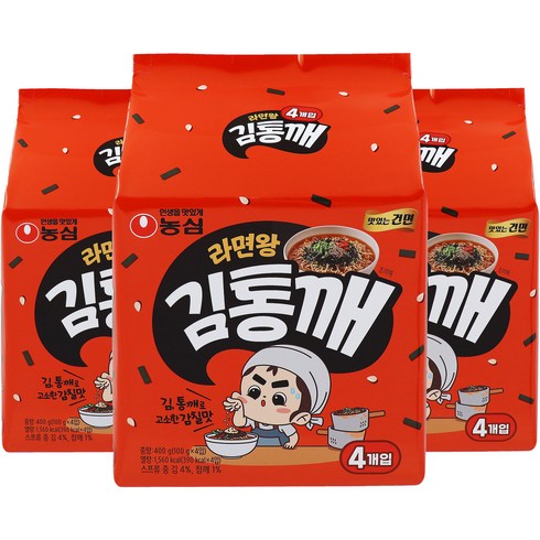 라면왕 김통깨 100g, 12개