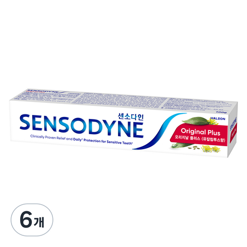 센소다인오리지널 - 센소다인 오리지날 플러스 민감성 치약, 6개, 100g