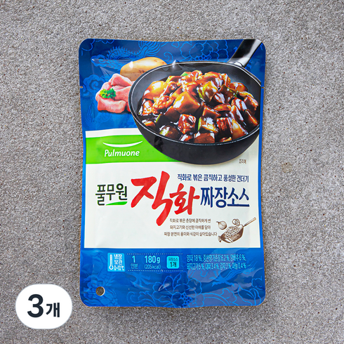 짜장소스 - 풀무원 직화짜장소스1입, 180g, 3개