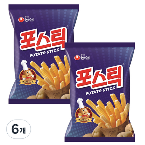 농심 포스틱, 84g, 6개