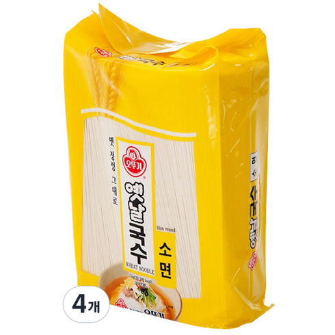 소면3kg - 오뚜기 옛날국수 소면, 4개, 3kg