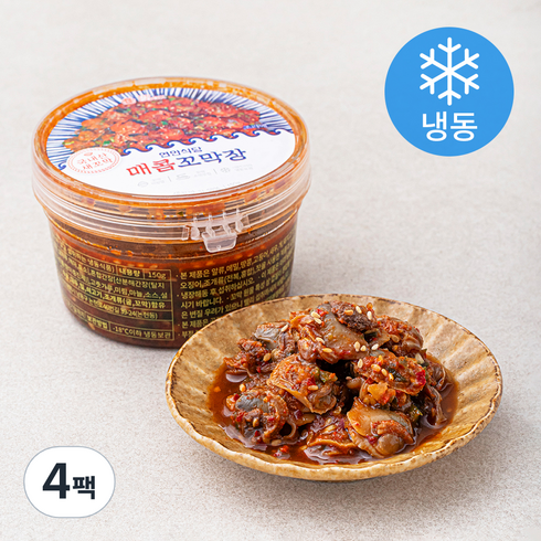 연안식당 매콤 꼬막장 (냉동), 150g, 4팩