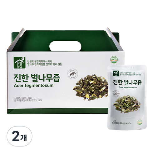 벌나무즙 - 맑은농장 진한 벌나무즙 30p, 3L, 2개