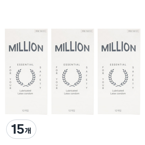 유니더스 밀리언 콘돔, 12개입, 15개
