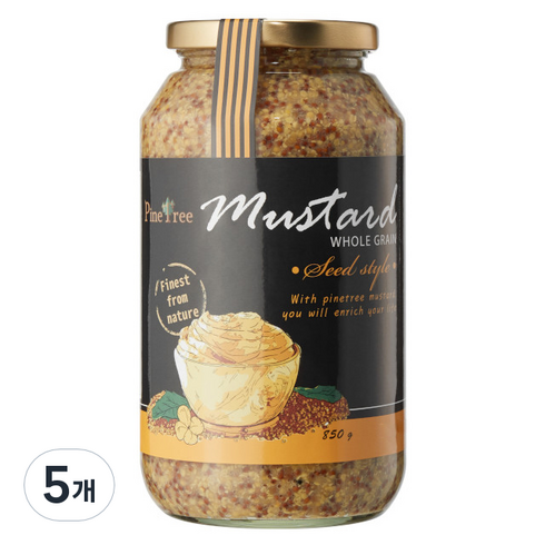 파인트리 홀그레인 머스터드 소스, 850g, 5개