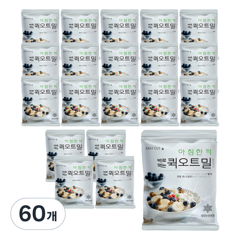 자연다움 바로 먹는 퀵오트밀, 50g, 60개