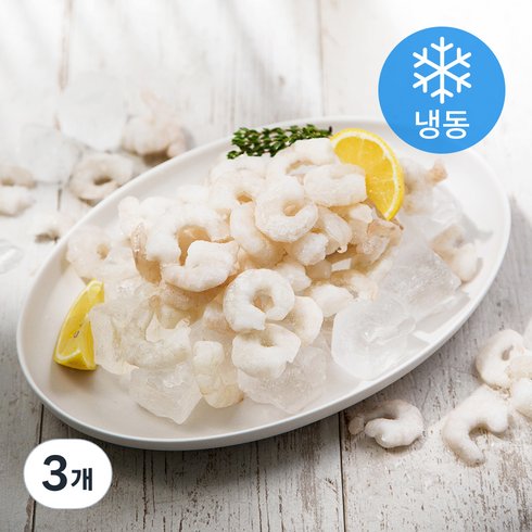 사랑해어 생새우살 (냉동), 600g (100~140 마리), 3개
