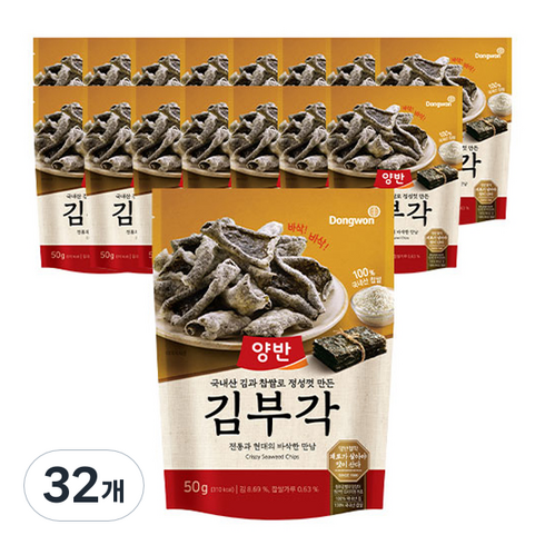 동원 양반 김부각, 50g, 32개