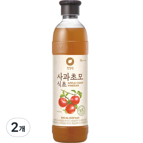 사과초모식초 - 청정원 사과초모 식초, 900ml, 2개