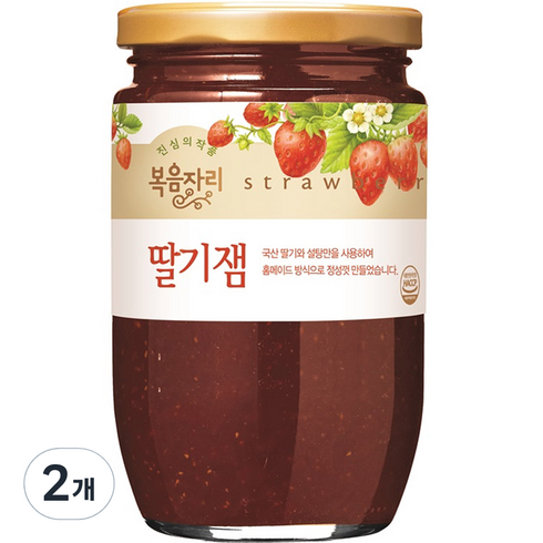 복음자리 딸기잼, 500g, 2개