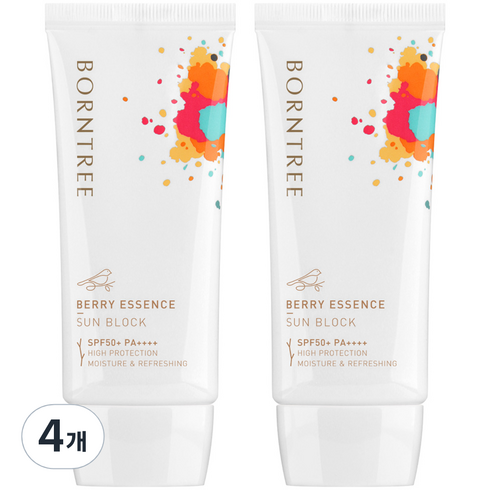 본트리 베리 에센스 선블럭 SPF50+ PA++++, 50ml, 4개