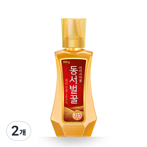 허니원아카시아벌꿀1등급 - 동서 아카시아꿀, 600g, 2개