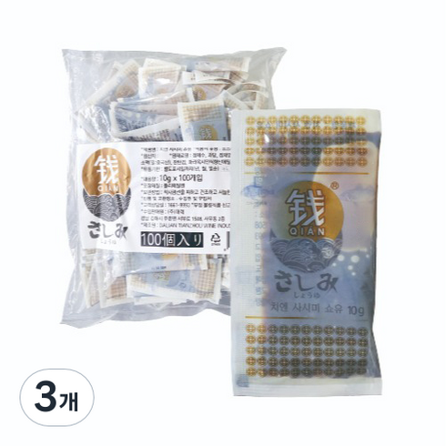 쇼유어스트렝스 - 치엔 사시미 쇼유 100p, 1kg, 3개