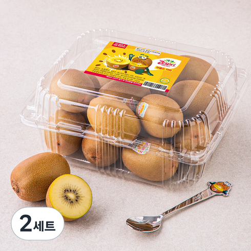 제스프리 썬골드 키위 2kg + 키위스푼 랜덤발송 세트, 2세트