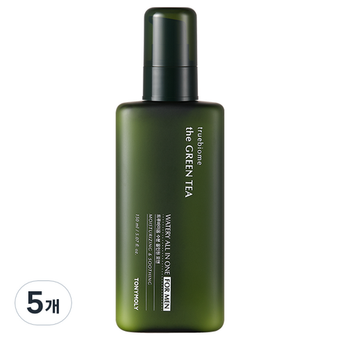 토니모리 그린티 트루바이옴 수분 올인원 포맨, 5개, 150ml