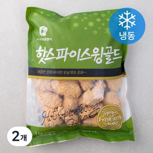 마니커에프앤지 핫스파이스윙골드 (냉동), 1kg, 2개