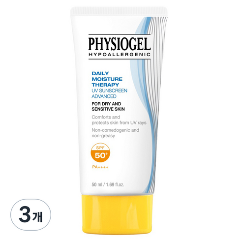 피지오겔 DMT UV 썬스크린 어드밴스드 SPF50+ PA++++, 50ml, 3개