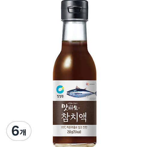 청정원 맛선생 참치액, 250ml, 6개