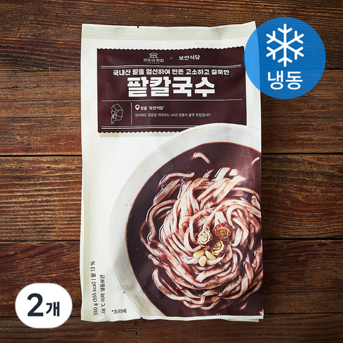 1984그수육집칼국수 - 모두의맛집 보안식당 팥칼국수 (냉동), 550g, 2개