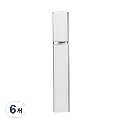 플라카 휴대용 스프레이 향수 공병 12ml, 실버, 6개