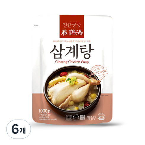 임성근의 진 삼계탕 1kg X 8팩 - 진한 궁중 삼계탕, 1kg, 6개