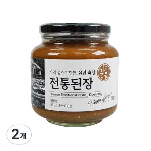 광이원된장 - 광이원 우리콩으로 만든 전통된장, 900g, 2개