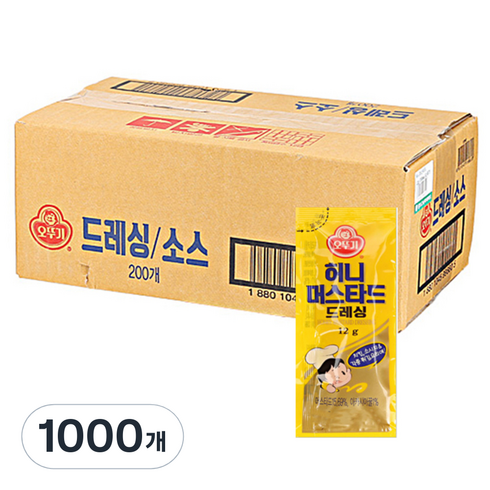 오뚜기 허니머스타드, 12g, 1000개