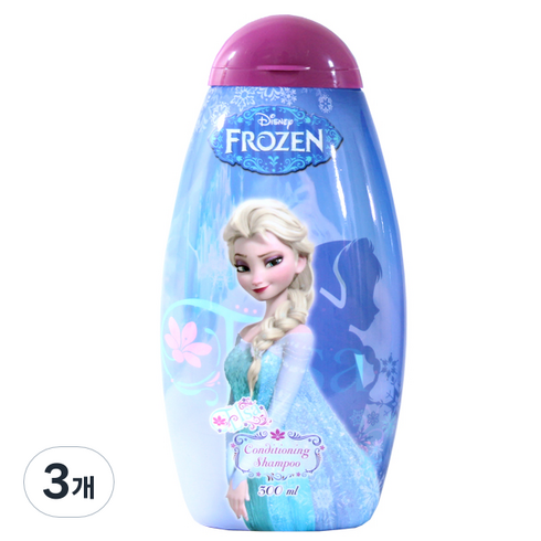 디즈니 겨울왕국 엘사 컨디셔닝 샴푸 사과향, 300ml, 3개