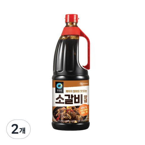 청정원소갈비양념 - 청정원 소갈비 양념, 2kg, 2개