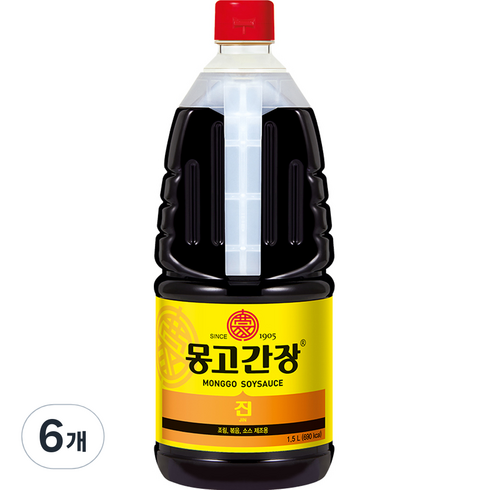 몽고식품 마산 몽고 진간장, 1.5L, 6개