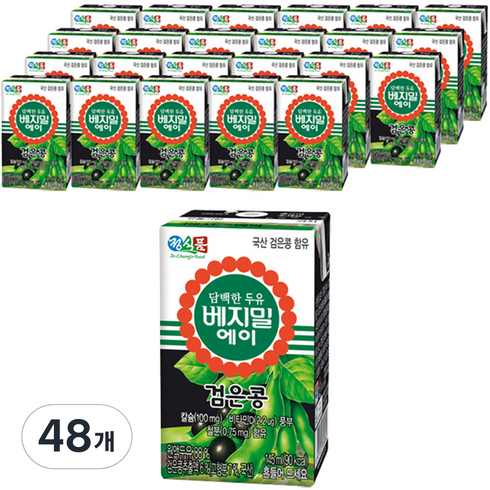 베지밀 에이 검은콩 두유, 48개