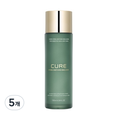 김정문알로에 큐어 하이드라 수딩 에멀젼, 130ml, 5개