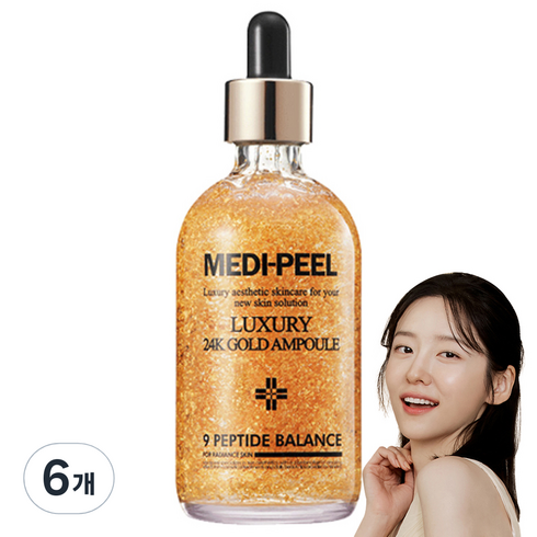 메디필 럭셔리 24k 골드 앰플, 100ml, 6개