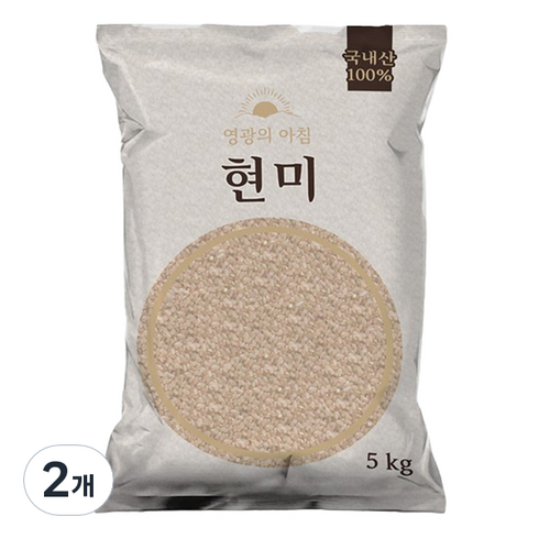 현미10kg - 영광의아침 국내산 현미, 5kg, 2개