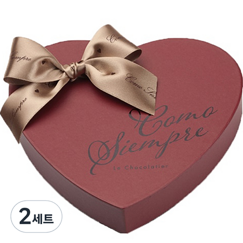 꼬모셈쁘레 그랑크뤼 하트 콜렉션 초콜릿세트, 12p, 2세트