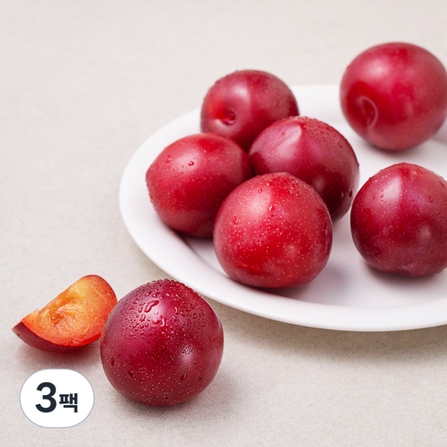 2023년 가성비 최고 자두 - 하우스 자두, 500g, 3팩