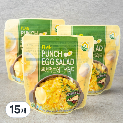 풍요한아침 뿌셔먹는 에그샐러드 플레인, 150g, 15개