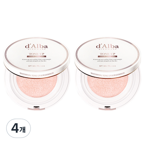 달바 워터풀 톤업 선 쿠션 SPF50+ PA++++, 4개, 15g