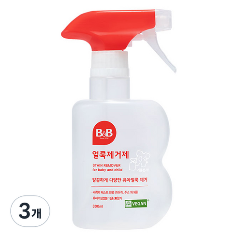 비엔비얼룩제거제 - 비앤비 유아용 저자극 얼룩제거제, 300ml, 3개