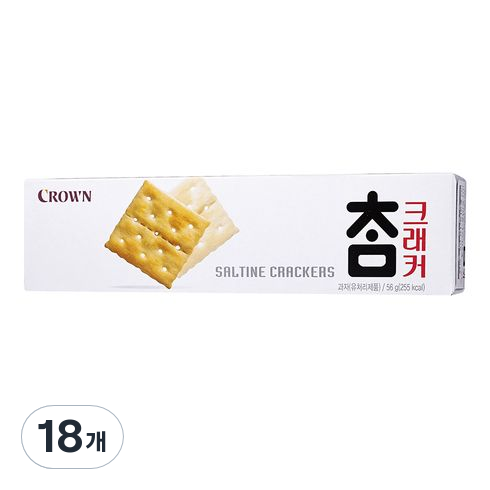 크라운 참크래커, 56g, 18개