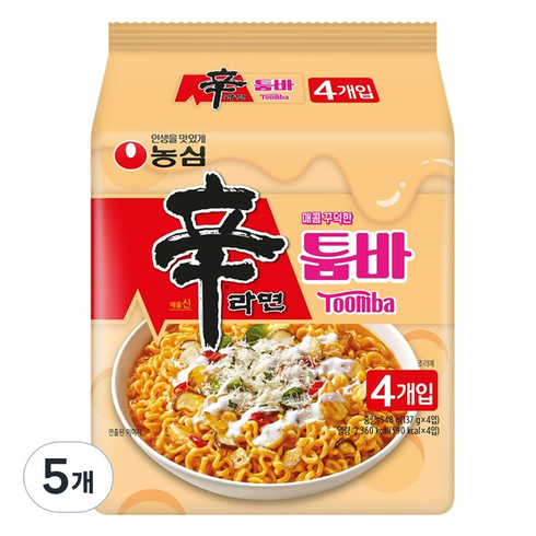 툼바신라면 - 신라면 툼바 137g, 20개