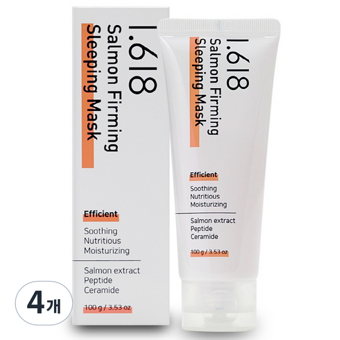 1.618샐몬퍼밍슬리핑마스크100g - 1.618 샐몬 퍼밍 슬리핑 마스크, 100g, 4개