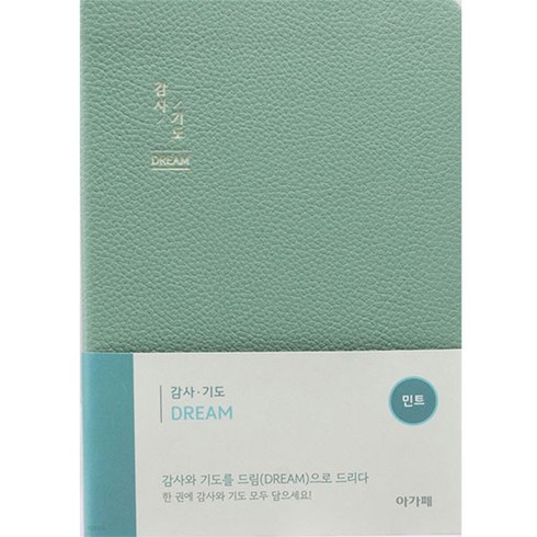 감사 · 기도 DREAM 노트 민트, 아가페