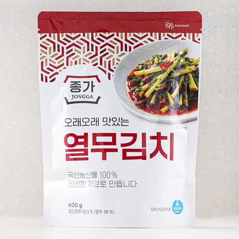 종가열무김치 - 종가 열무김치, 400g, 1개